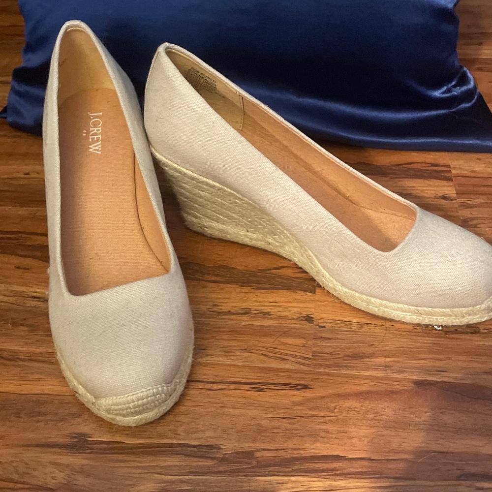 J crew natural espadrilles unworn